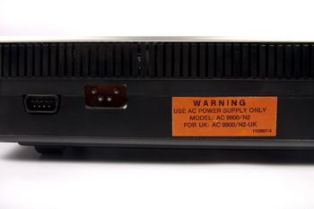 Rear view of the Texas Instruments TI-99/4A